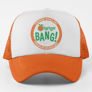 NEW Orange Bang Roundel Logo Foam Trucker Mesh Snapback Hat 2-TONE